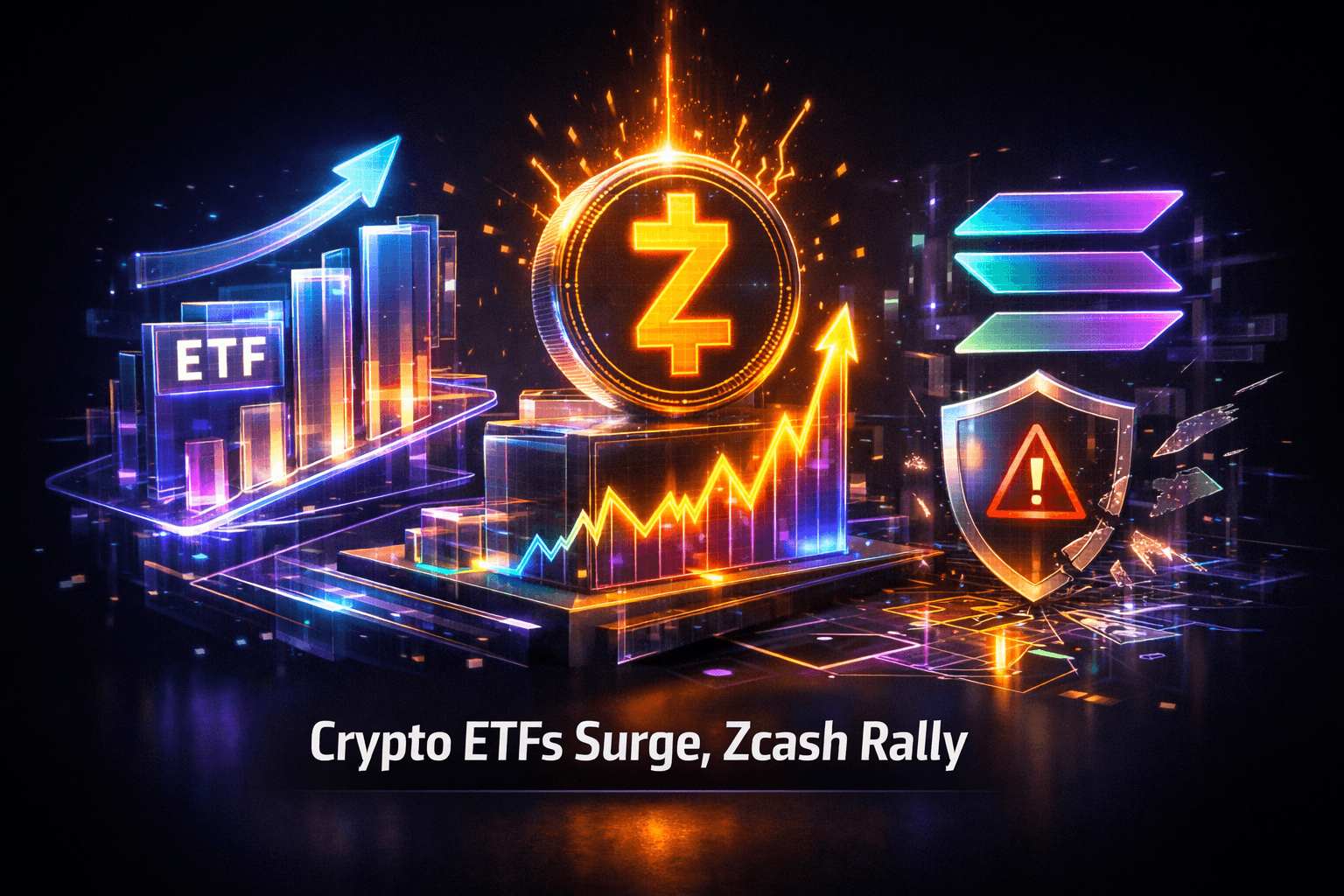 Crypto ETFs Surge, Zcash Rally - Aug 22