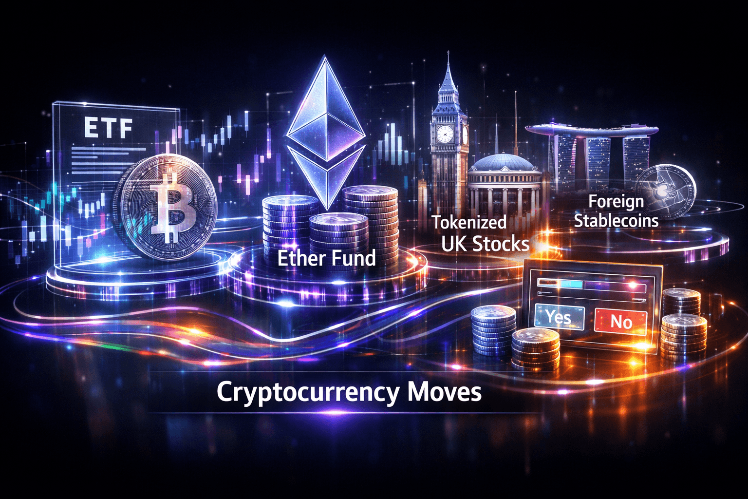 Cryptocurrency Moves: ETFs, Tokenized Stocks - Sep 1