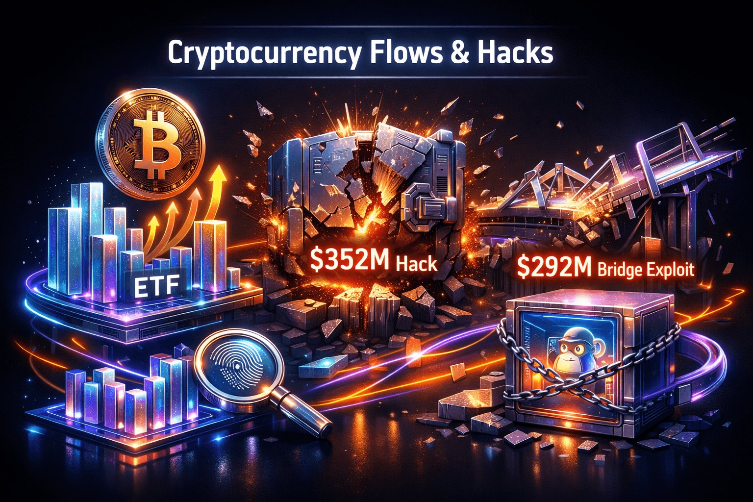 Cryptocurrency Snapshot: Flows vs Hacks - Sep 25
