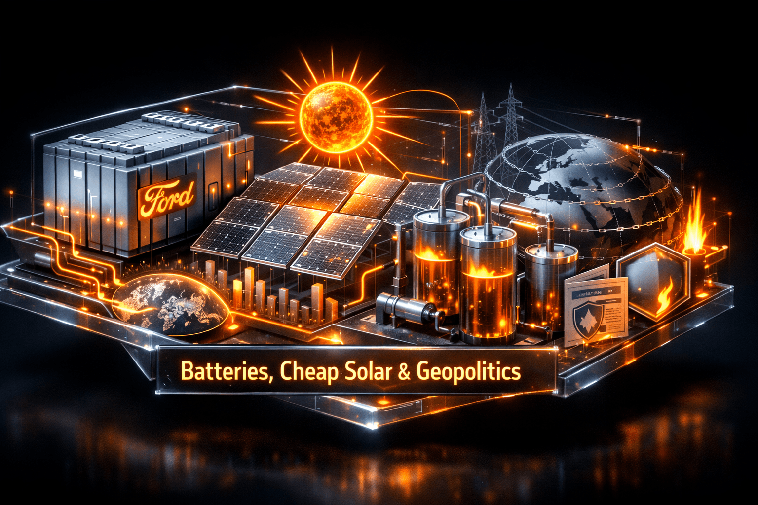 Energy Sector: Batteries, Cheap Solar, Geopolitics - May 12
