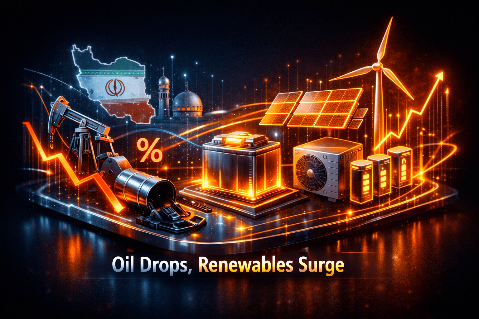 Energy Mixed as Oil Slides, Renewables Gain - Jun 12