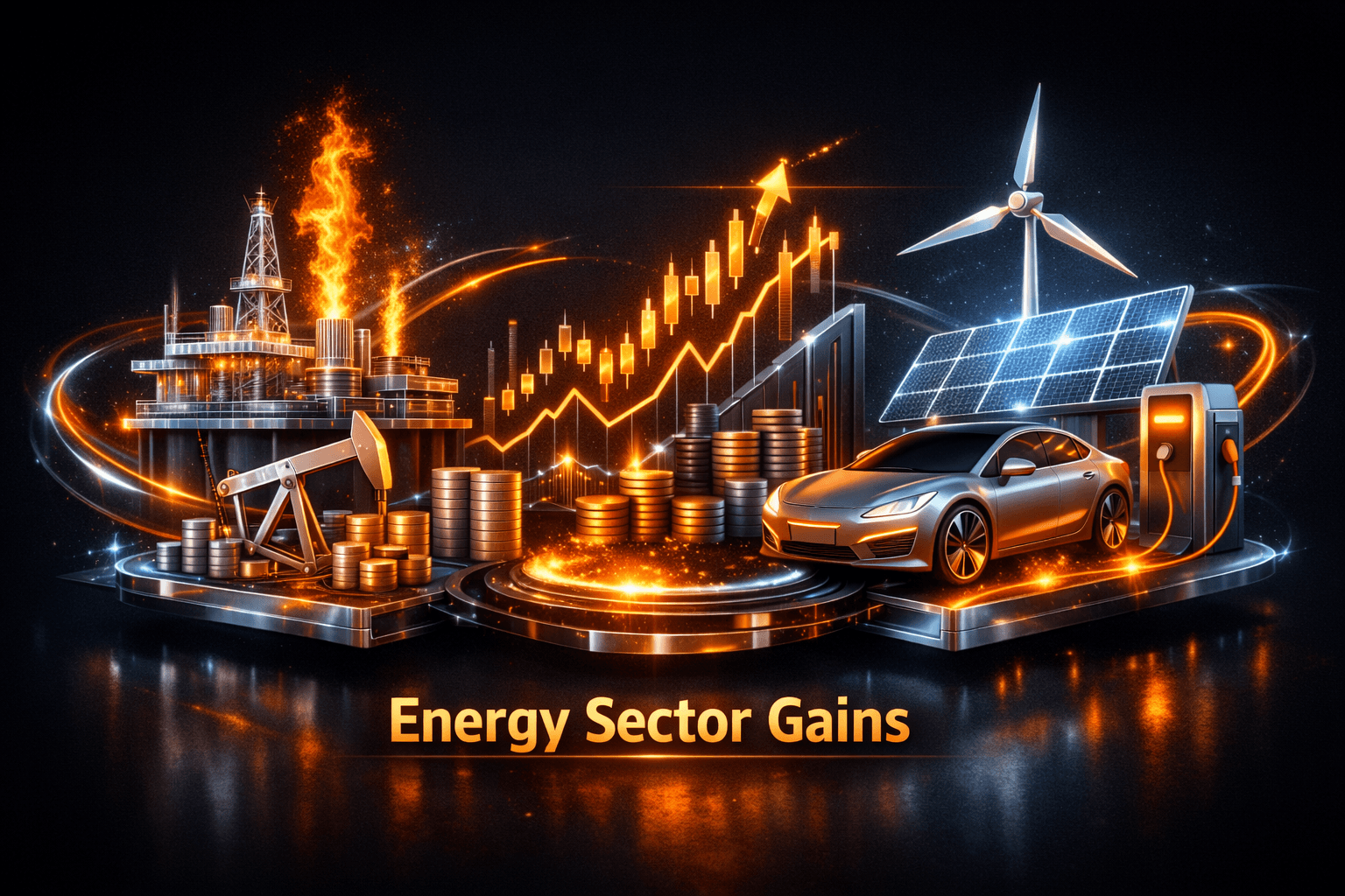 Energy Sector Gains From Big Oil, EVs - Aug 3