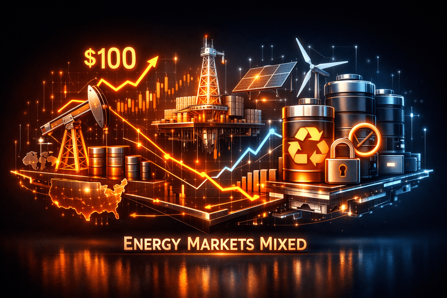 Energy Markets Mixed on Oil, Batteries - Sep 11