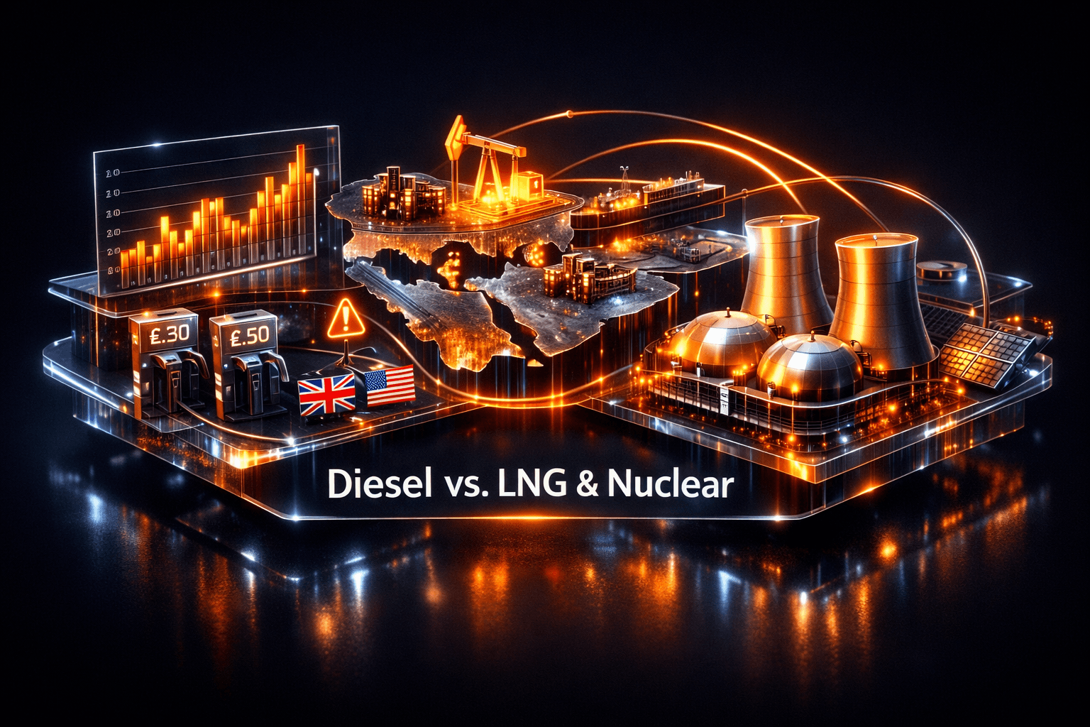 Energy Sector Mixed: Diesel Crunch vs. LNG & Nuclear - Oct 1