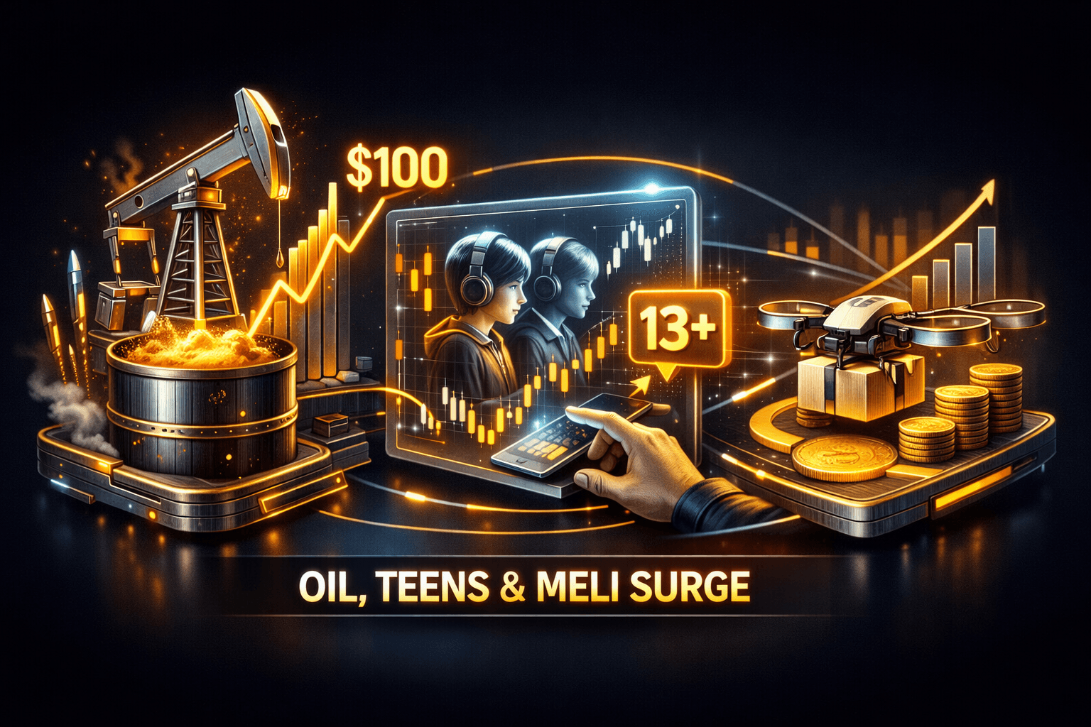 Finance & Banking: Oil, Youth Traders, MercadoLibre Mar 26