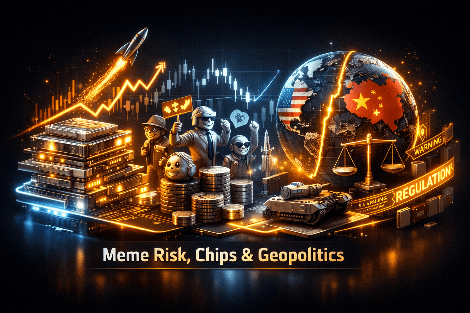 Finance & Banking: Meme Risk, Chips, Geopolitics - Apr 23