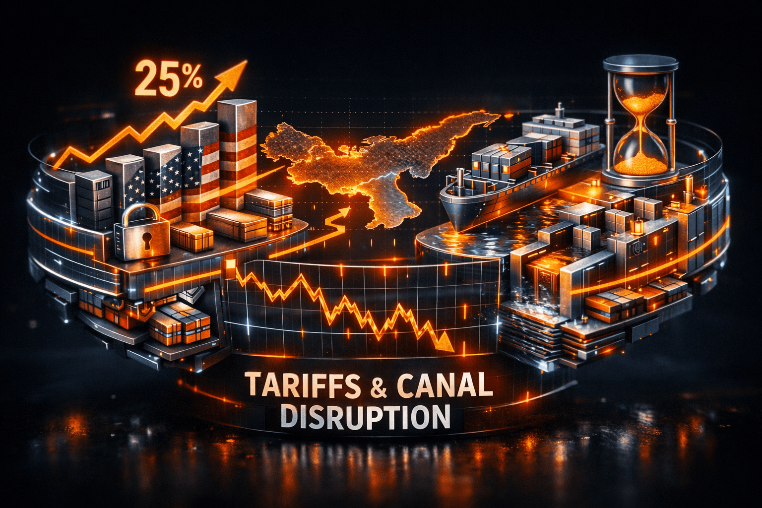 Industrial & Manufacturing: Tariffs and Canal Strain - Aug 23