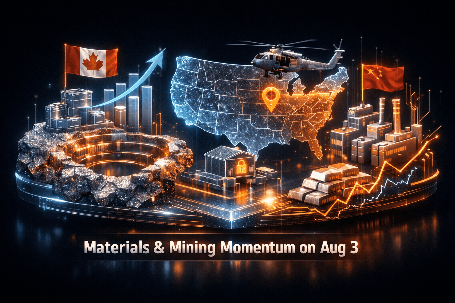 Materials & Mining Momentum on Aug 3