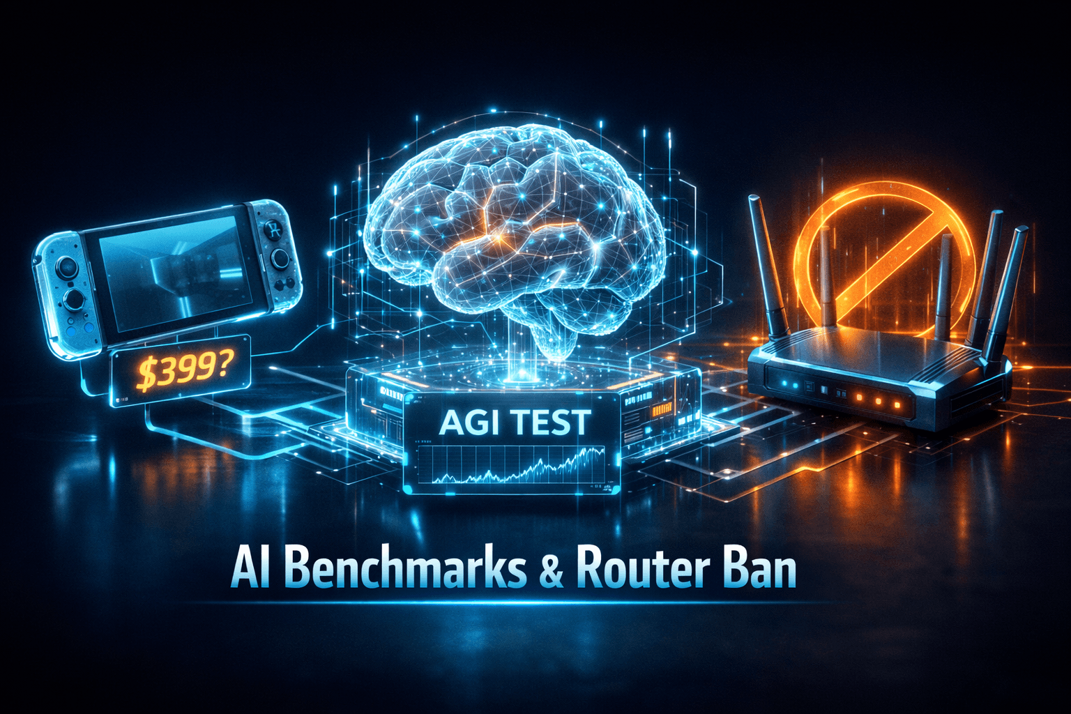 Tech Wrap: AI Benchmarks and Router Ban - Mar 25