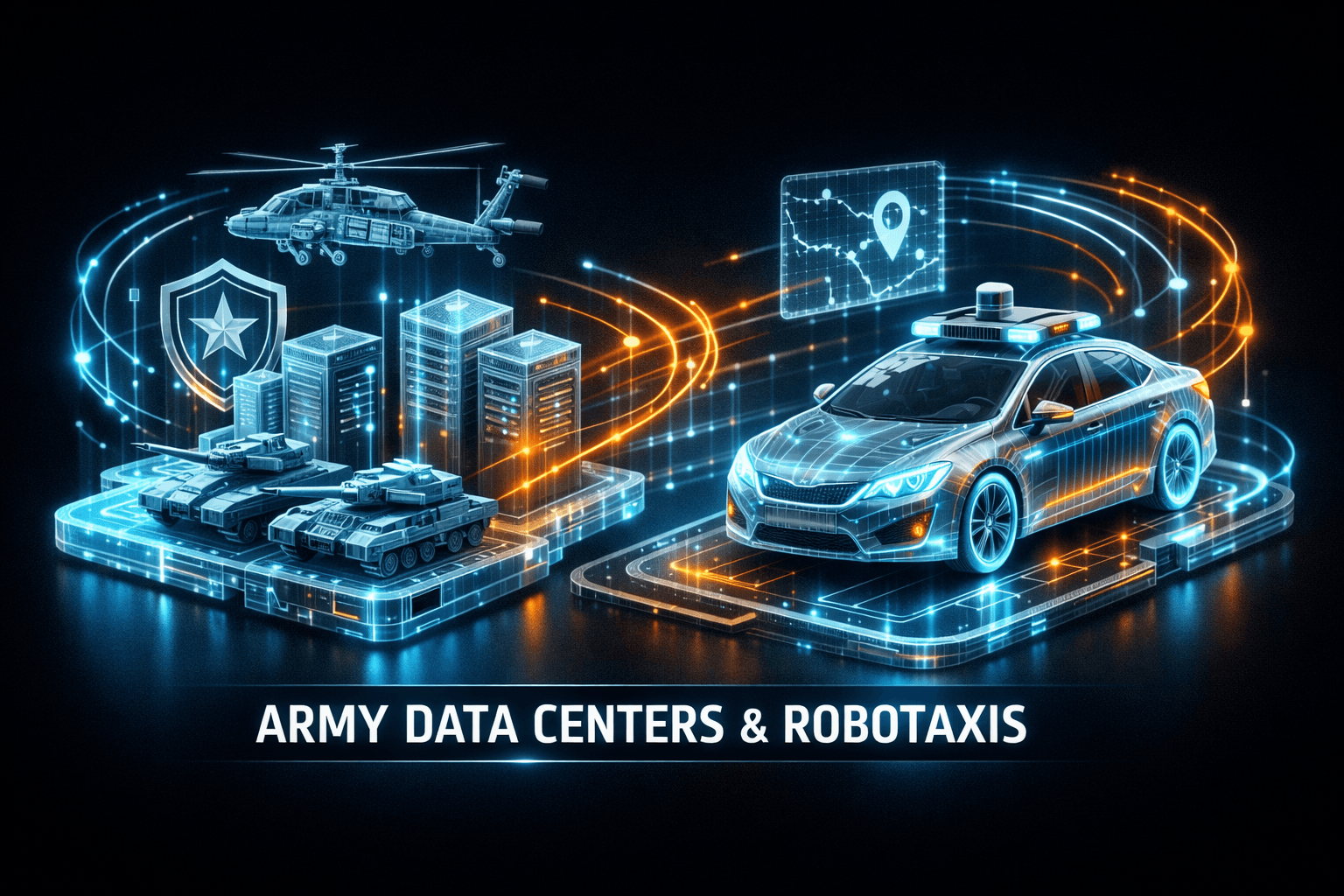 Tech Sector Brief: Army Data Centers, Robotaxis - Mar 26