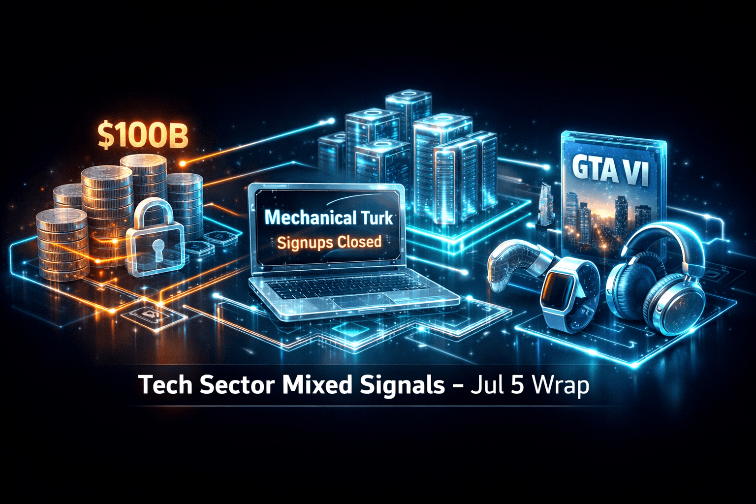 Tech Sector Mixed Signals - Jul 5 Wrap