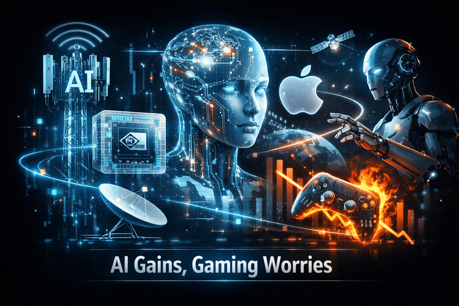 Tech: AI Gains, Gaming Worries — Jul 15