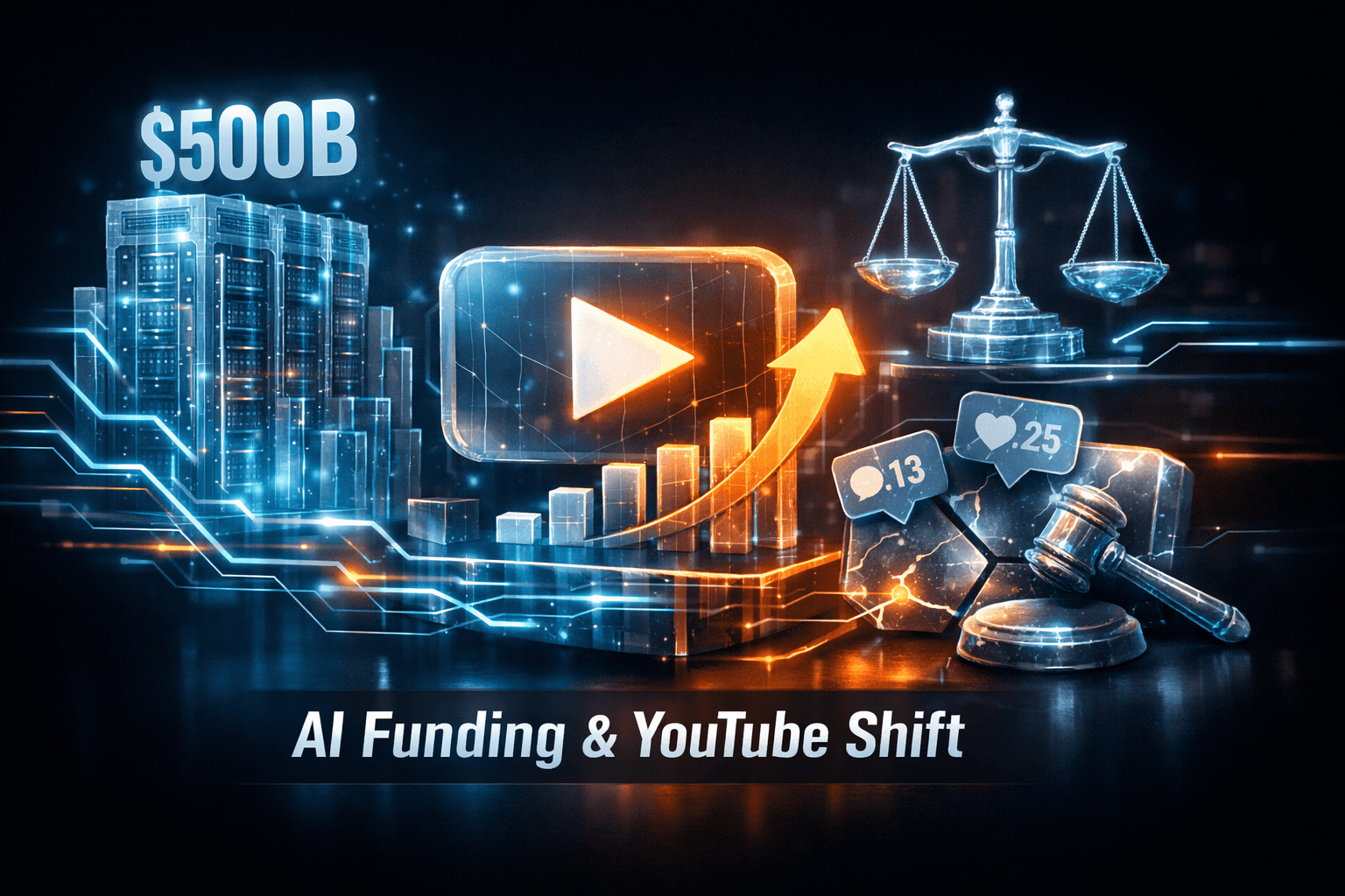 Tech Wrap: AI Funding, YouTube Rules - Aug 10