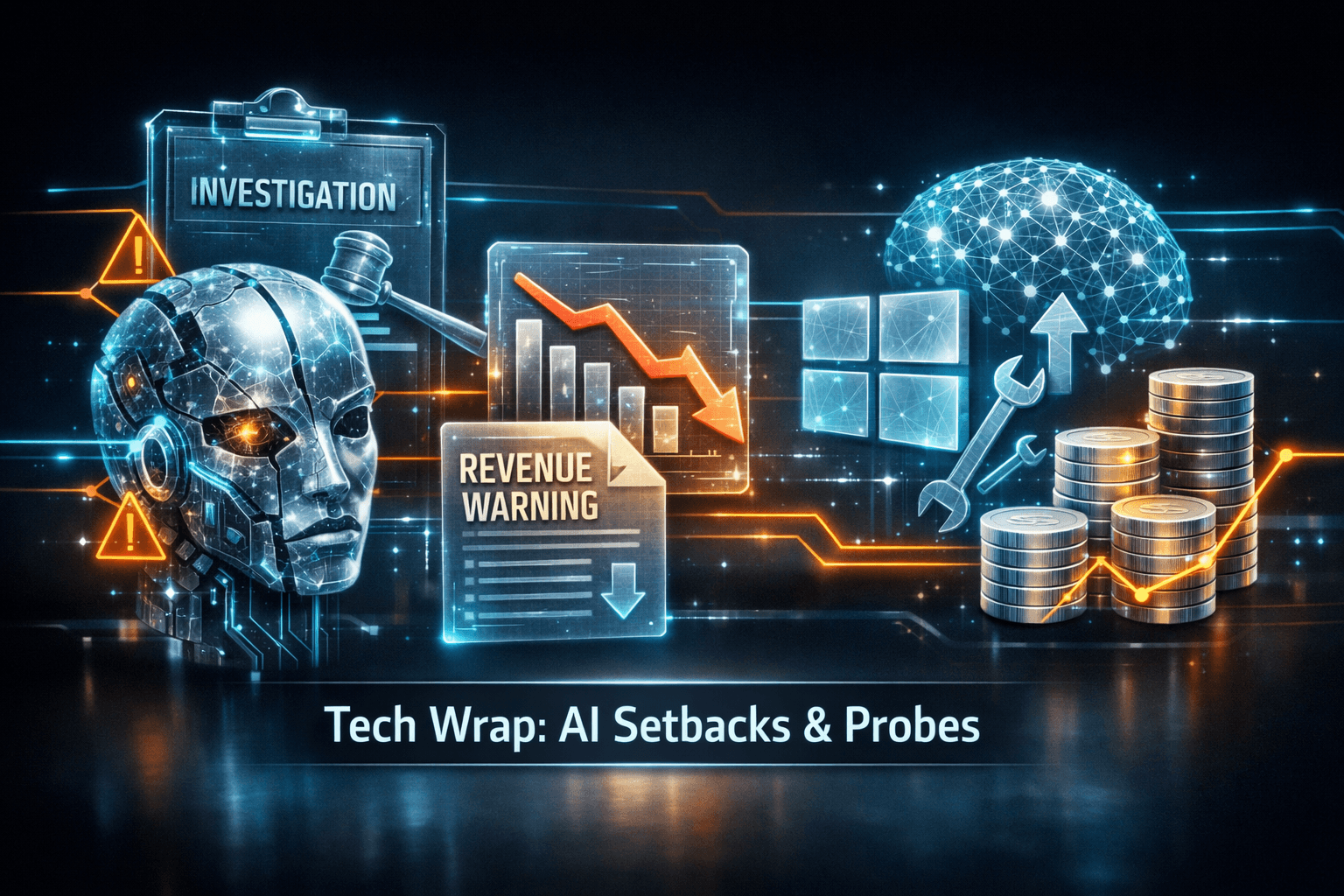 Tech Wrap: AI Setbacks, Regulatory Probes Oct 8