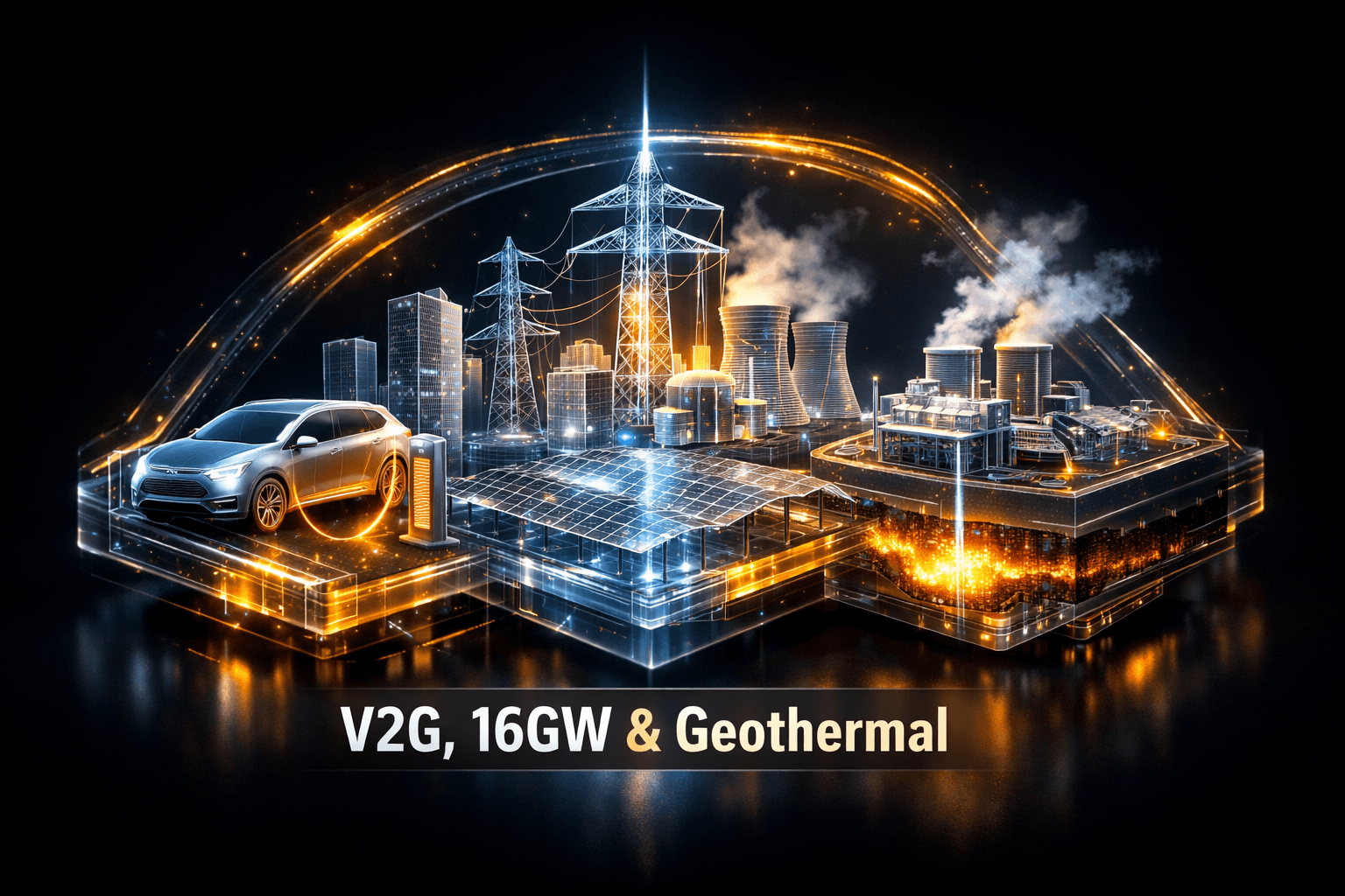 Utilities: V2G, 16GW Grid Power & Geothermal - Jun 26