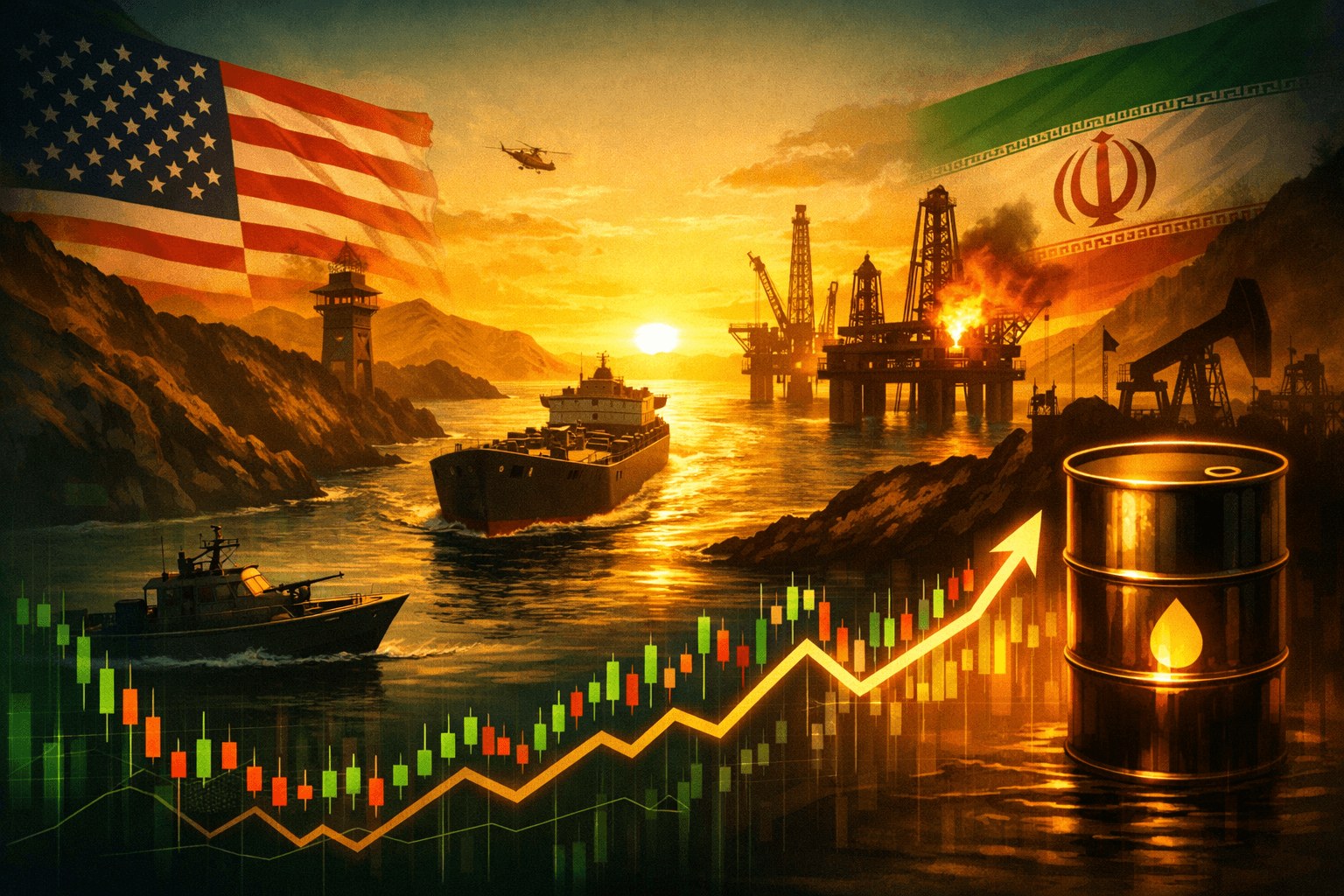 Oil Markets on Edge as US-Iran Talks and Strait of Hormuz Seizure Push Brent Above $95