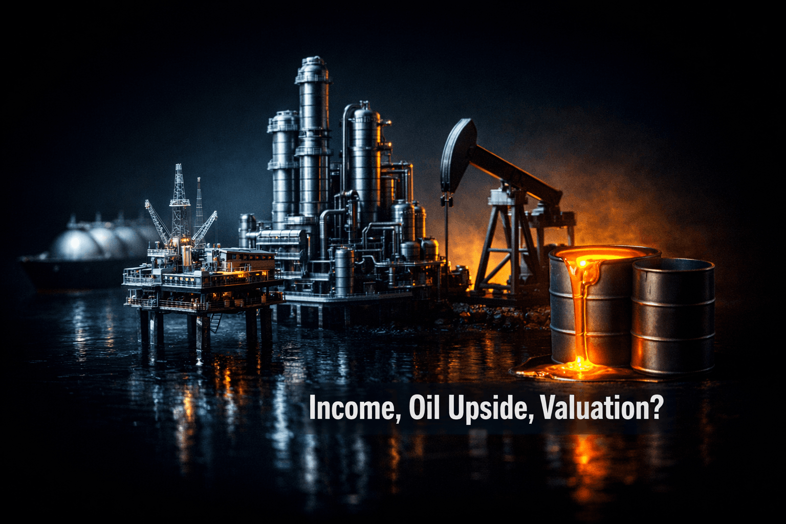 CVX: Income, Oil Upside, Valuation Questions