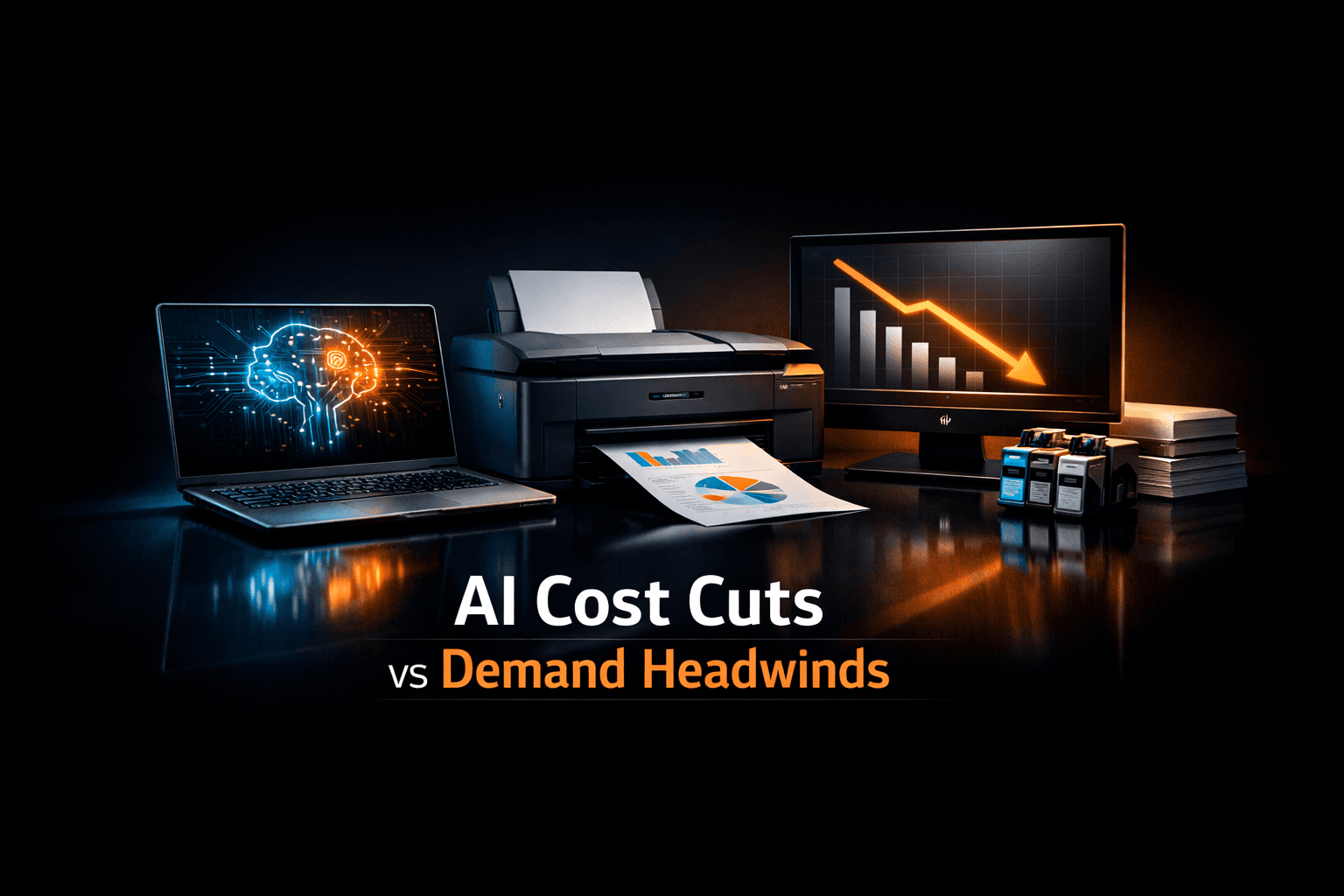 HPQ: AI cost cuts vs demand headwinds