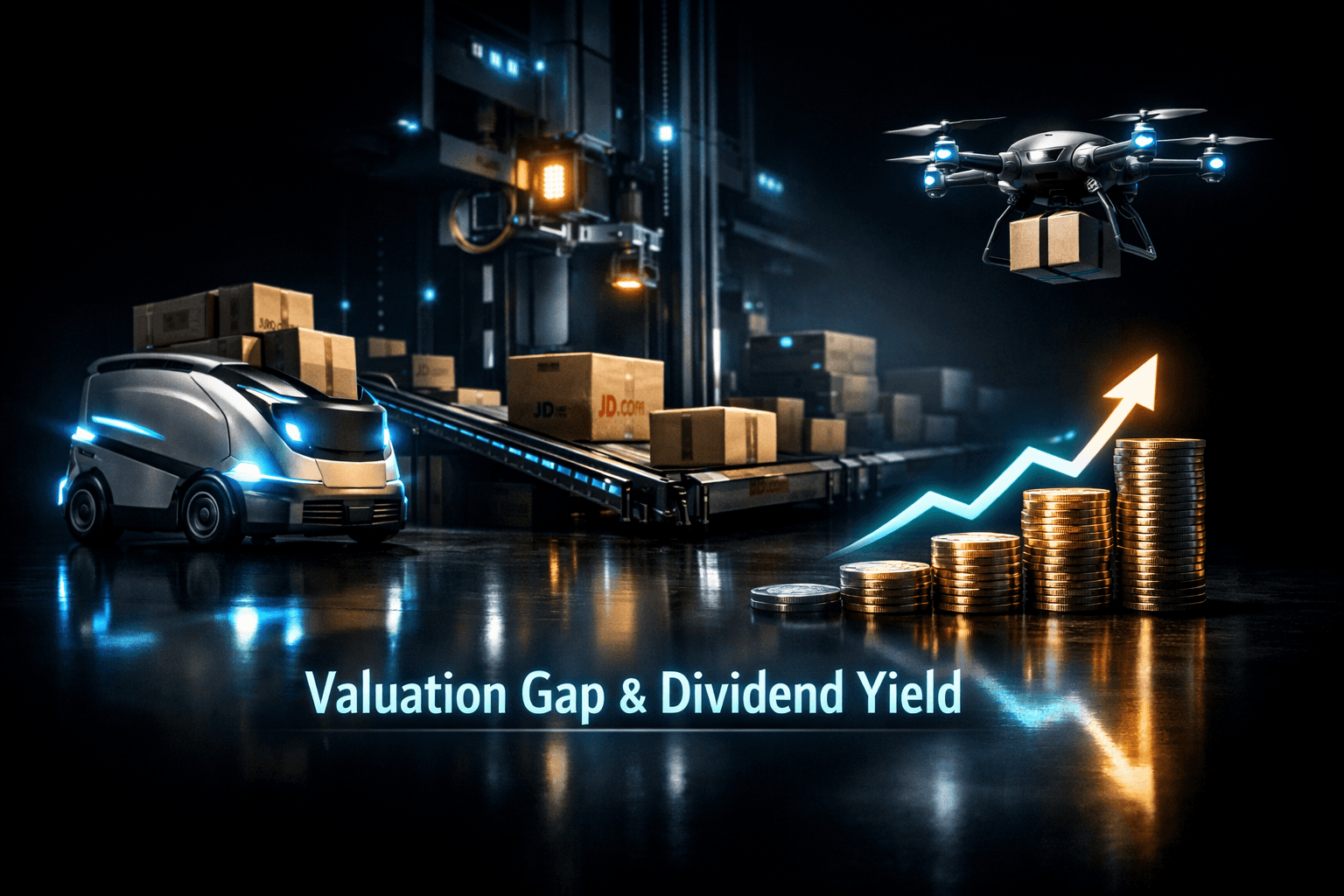 JD: Valuation Gap & Dividend Yield