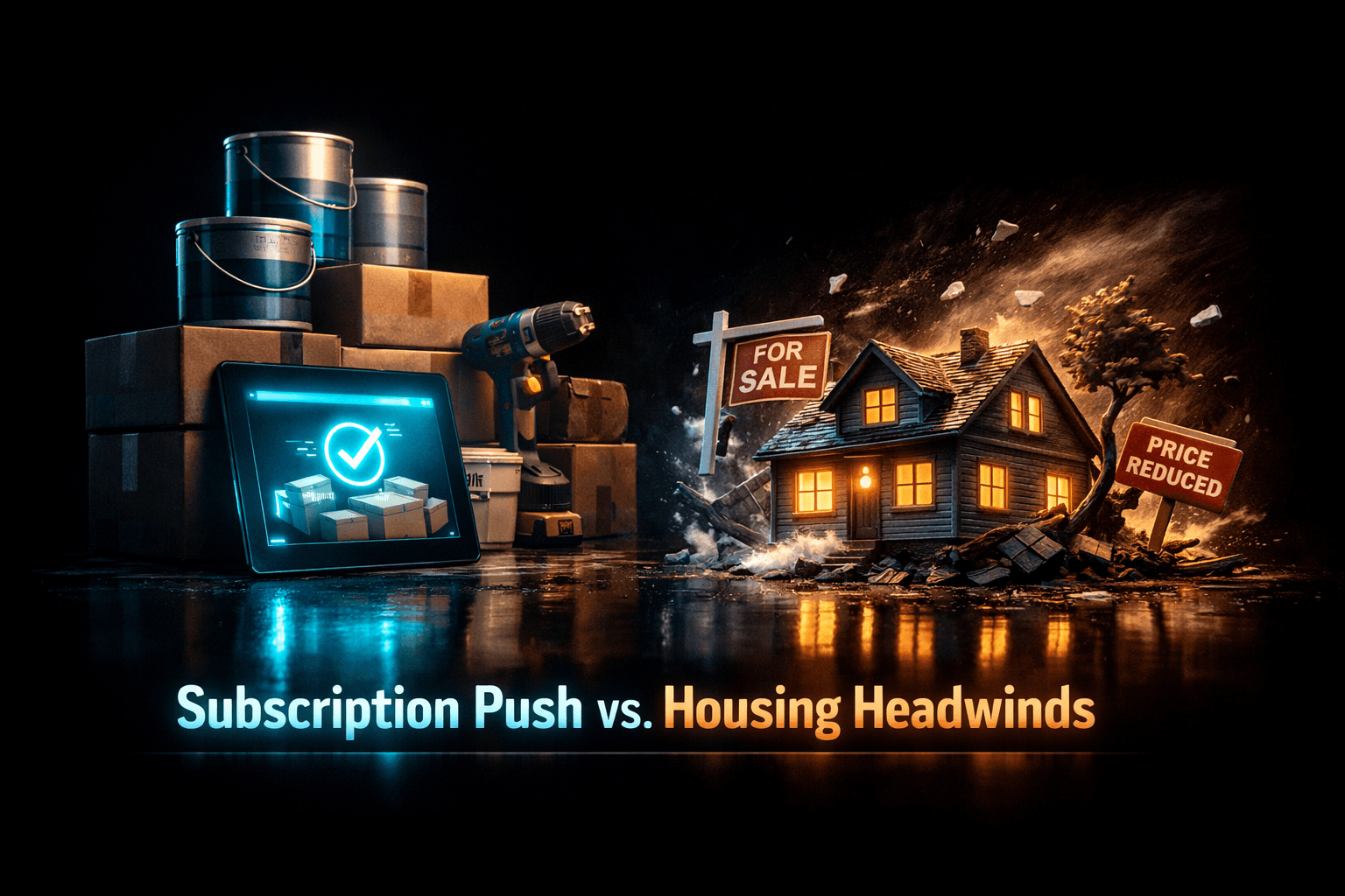 LOW: Subscription Push vs. Housing Headwinds