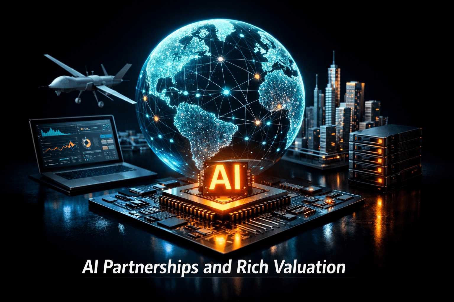 PLTR: AI Partnerships and Rich Valuation
