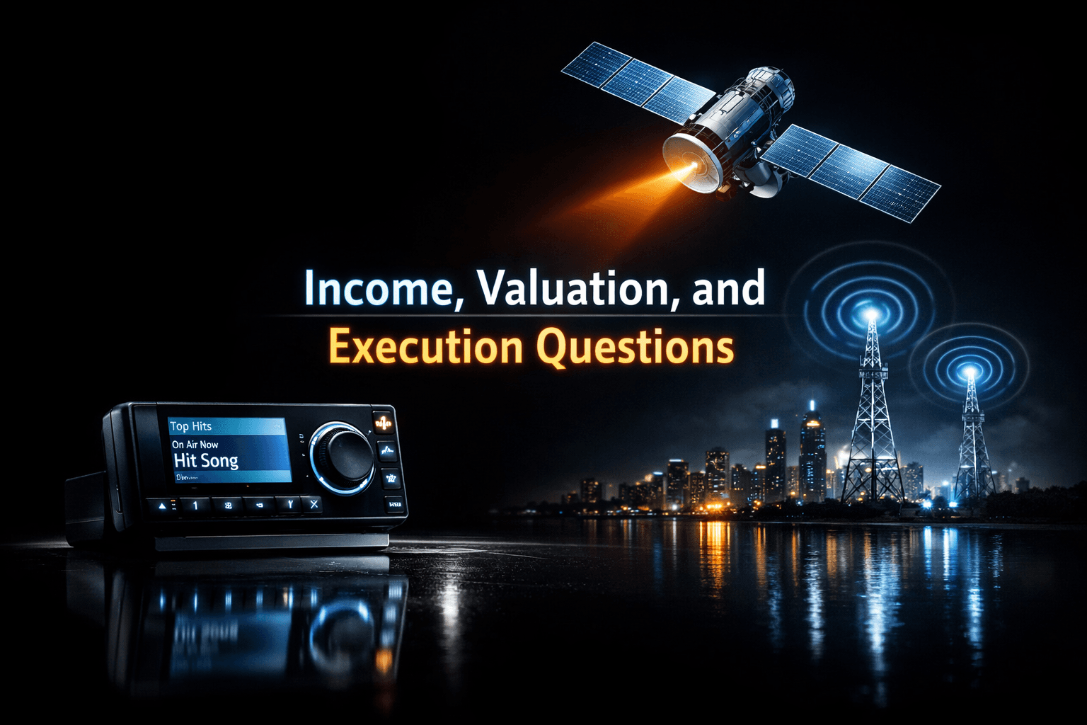 SIRI: Income, Valuation, and Execution Questions