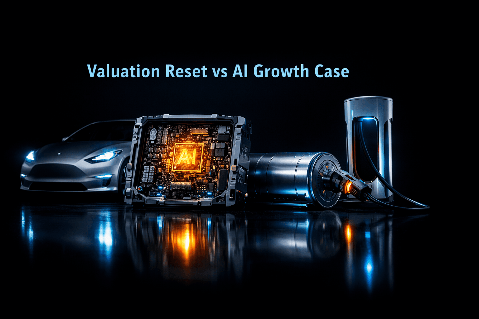 TSLA: Valuation Reset vs AI Growth Case