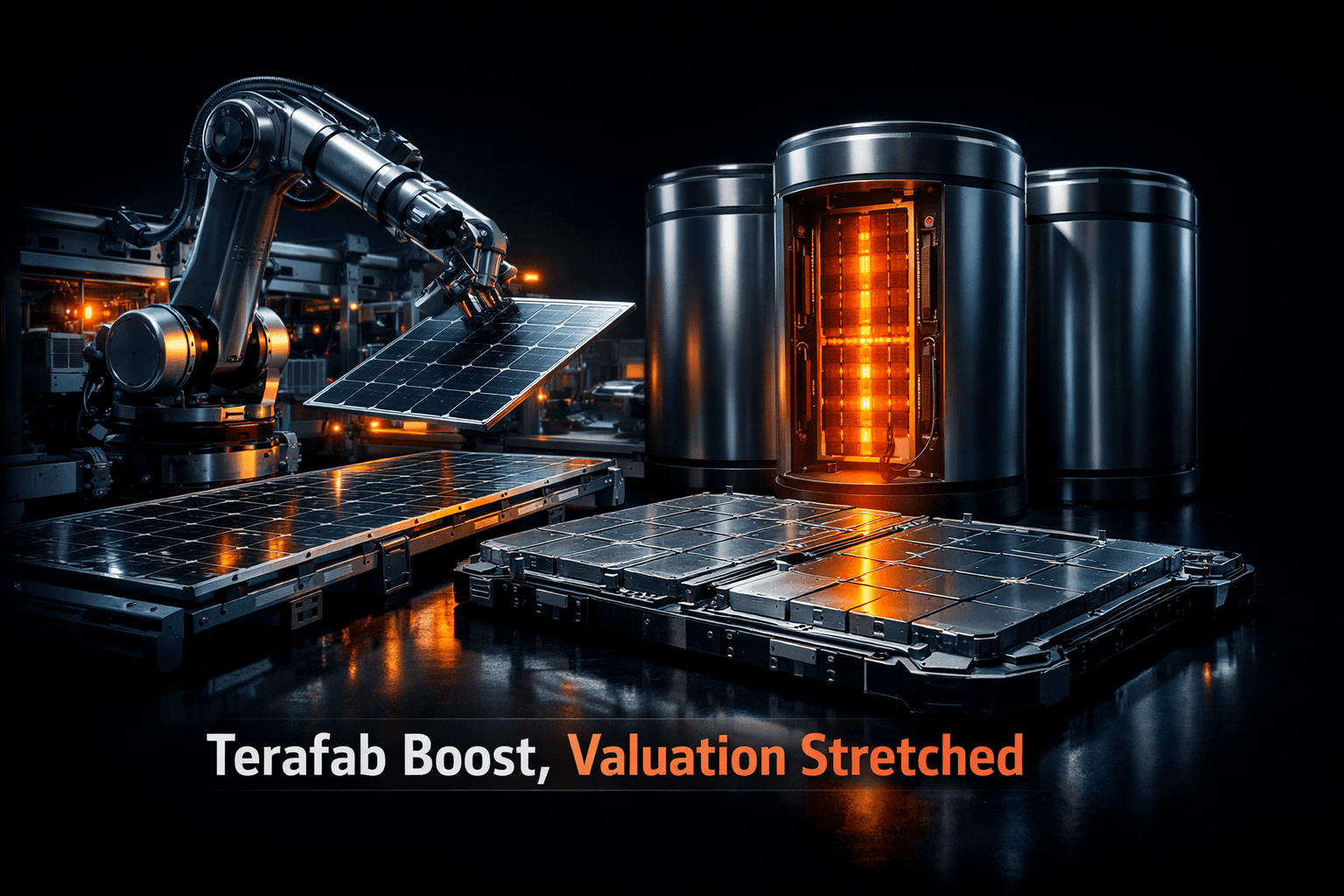 TSLA: Terafab Boost, Valuation Still Stretched