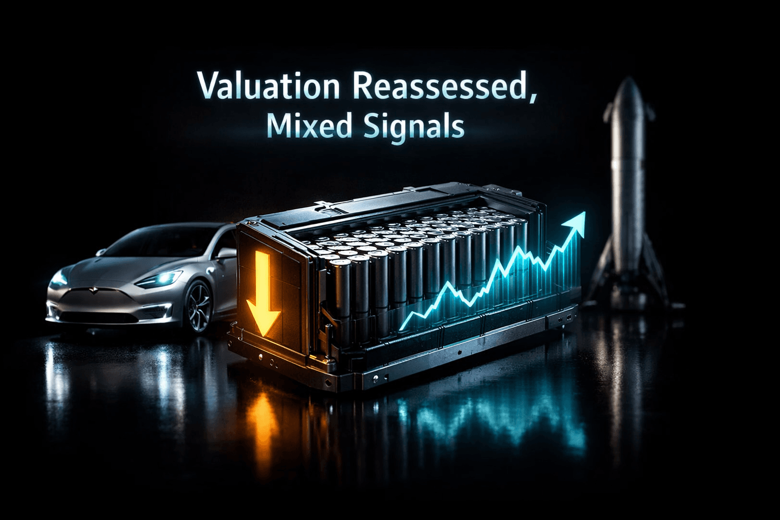 TSLA: Valuation Reassessed, Mixed Signals