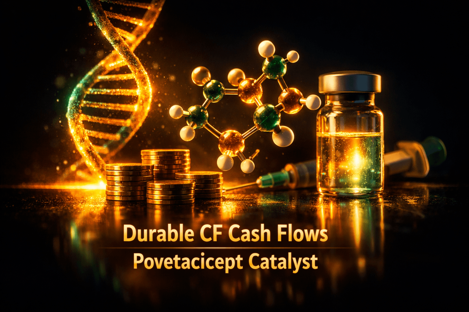 VRTX: Durable CF Cash Flows, Povetacicept Catalyst