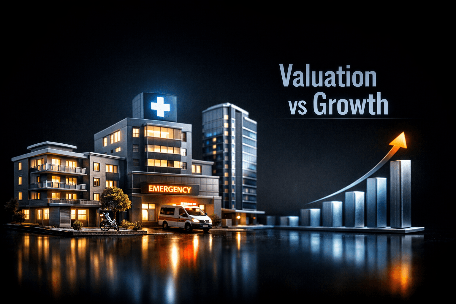 WELL: Senior-Healthcare REIT, valuation vs growth