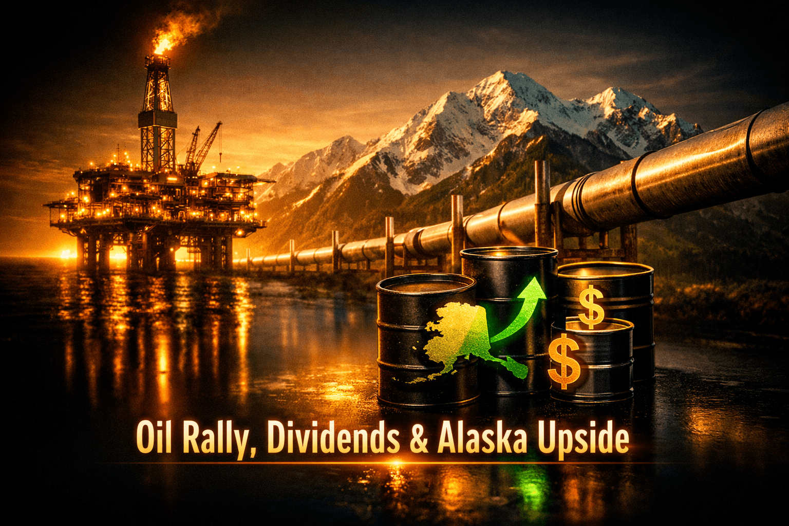XOM: Oil Rally, Dividends and Alaska Upside